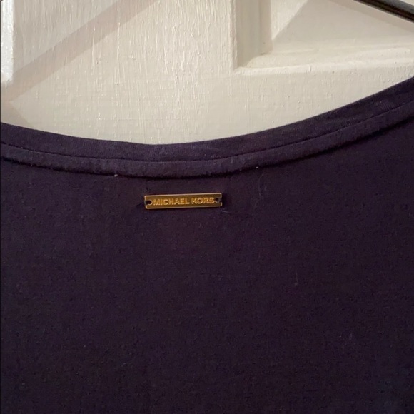 Michael Kors Navy Long Sleeve Blouse Size M - Picture 5 of 6